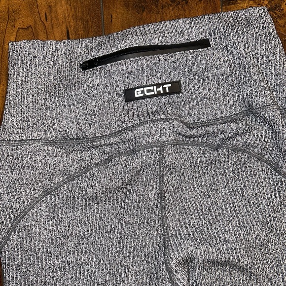 ECHT Grey High Waisted Flare Pants - Picture 6 of 7